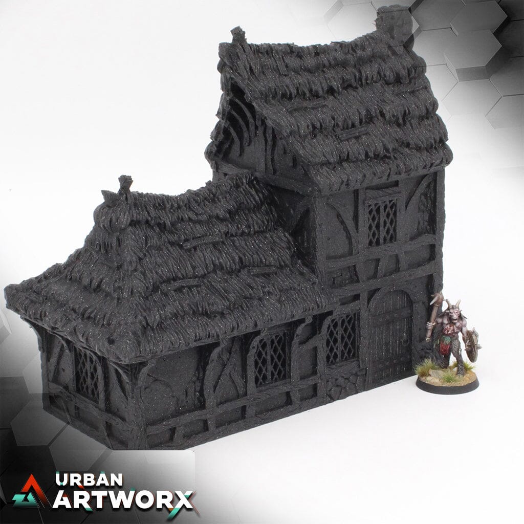 City of Tarok - Small House Black Scrolls Games Small House Thatched Roof