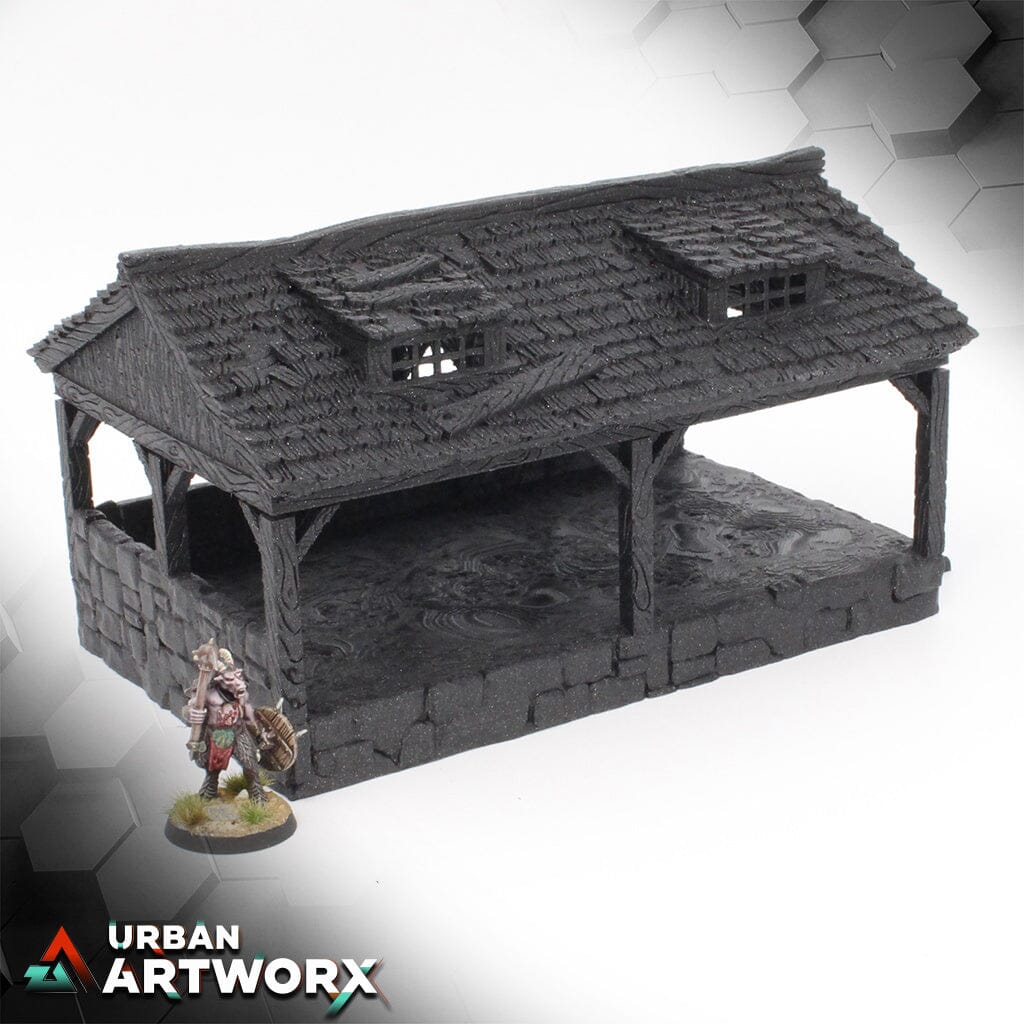 City of Tarok - Store House Black Scrolls Games Store House Damaged Roof