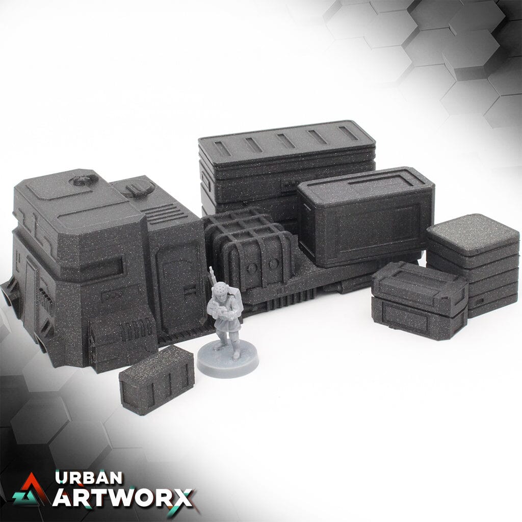 Imperial Terrain - Repulsorlift Truck (RP47) & Crates Imperial Terrain