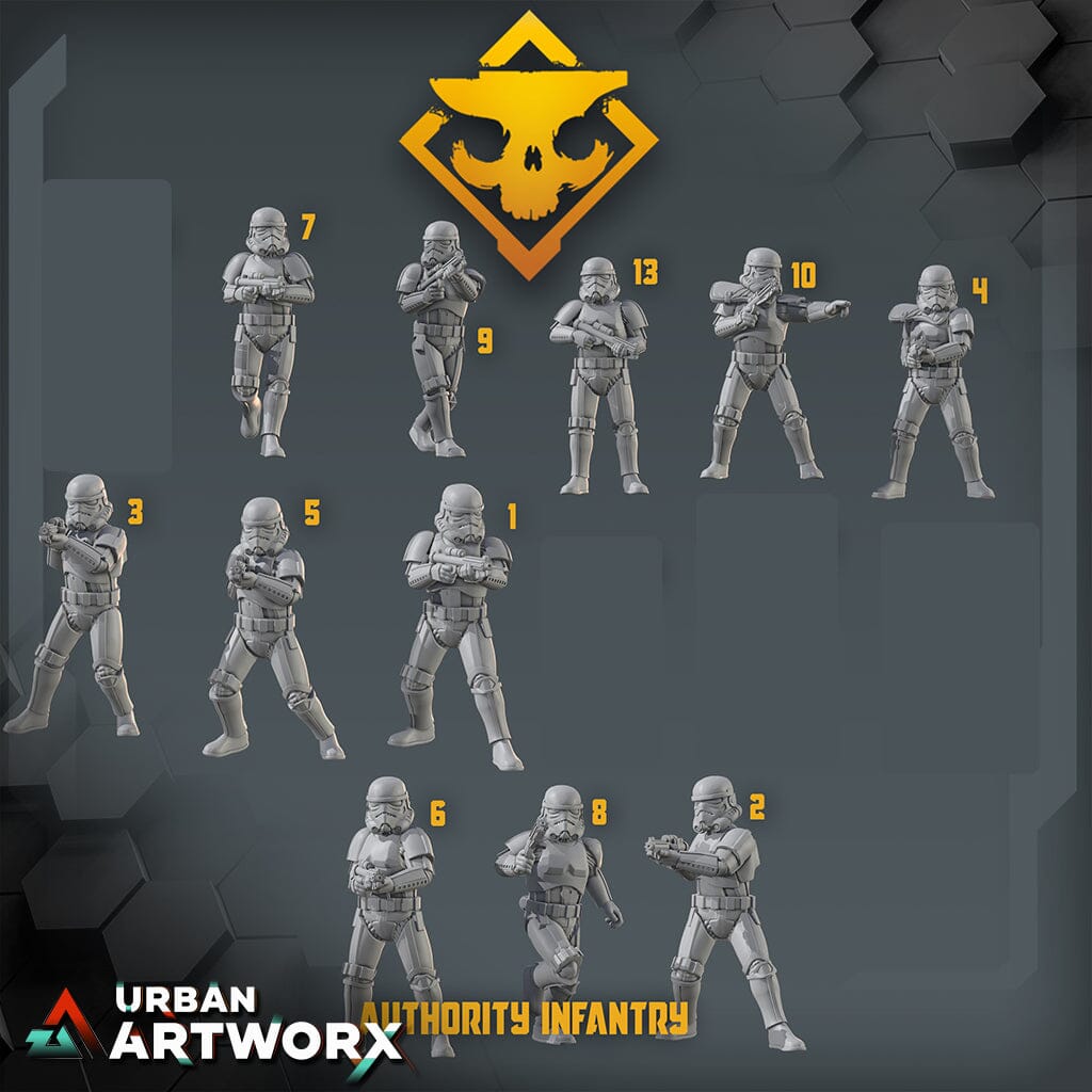 Skullforge Studios - Authority Infantry Skullforge Studios Infantry Set (10)