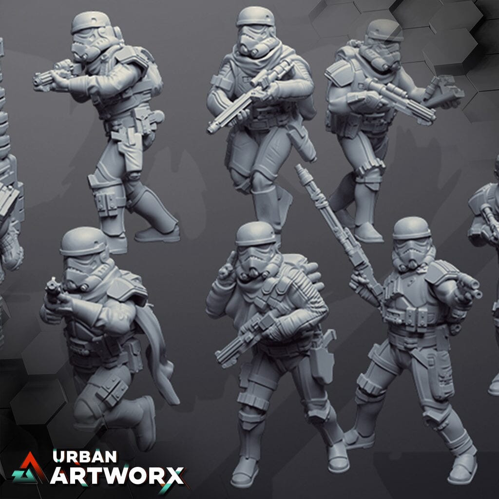 Skullforge Studios - Insurgent Drop Troopers (6) Skullforge Studios Insurgent Drop Trooper Helmets