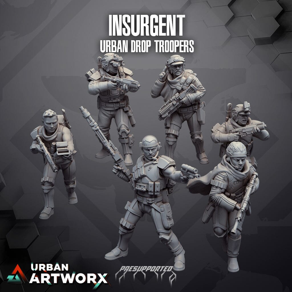 Skullforge Studios - Insurgent Drop Troopers (6) Skullforge Studios Insurgent Drop Trooper Helmless