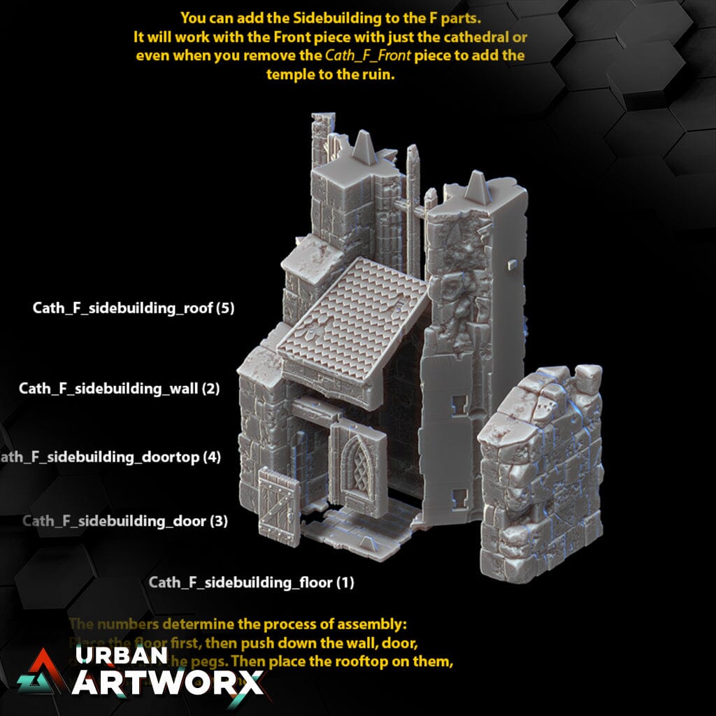 Tabletop Gelände - City of Tarok - Cathedrale Complete Set Black Scrolls Games