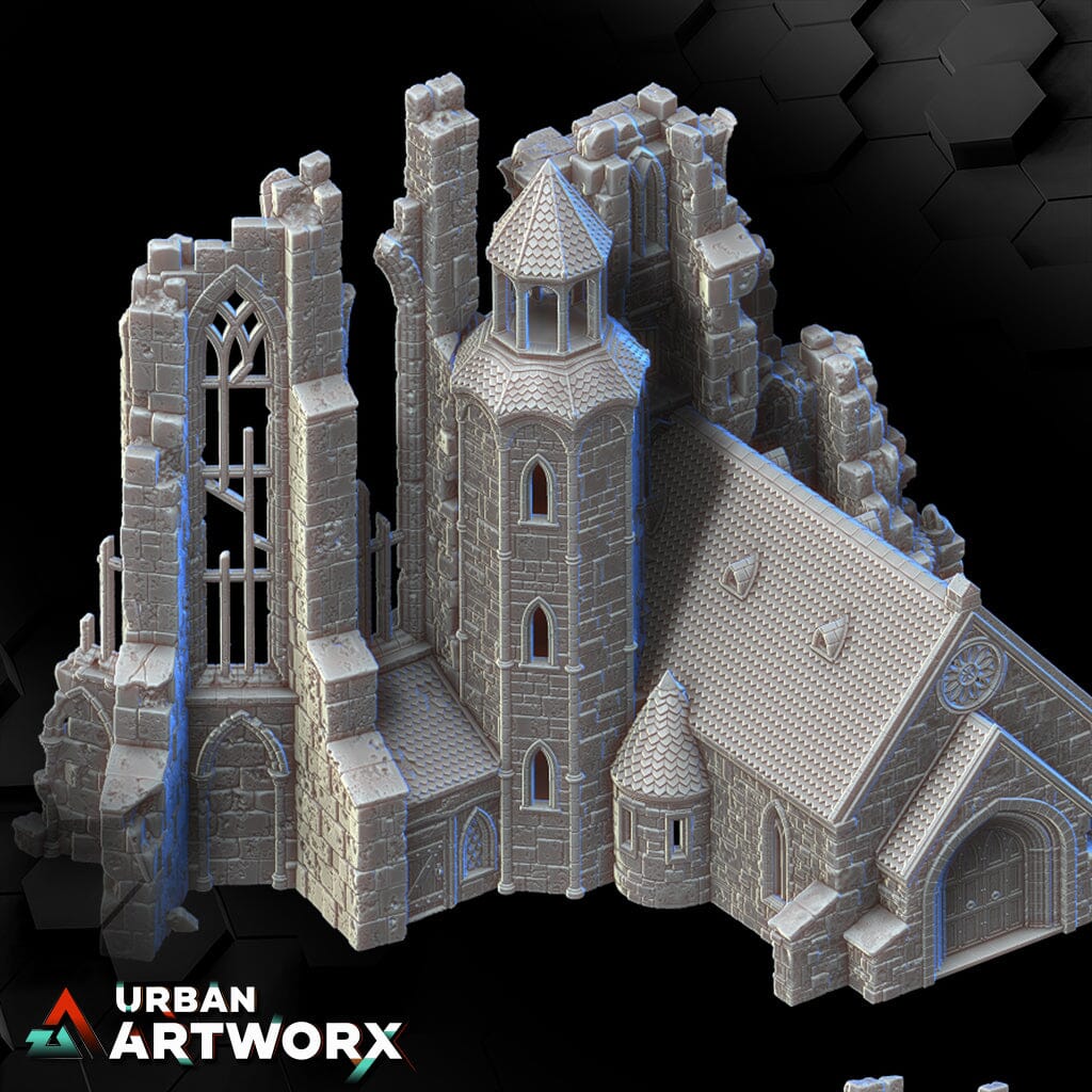 Tabletop Gelände - City of Tarok - Cathedrale Complete Set Black Scrolls Games