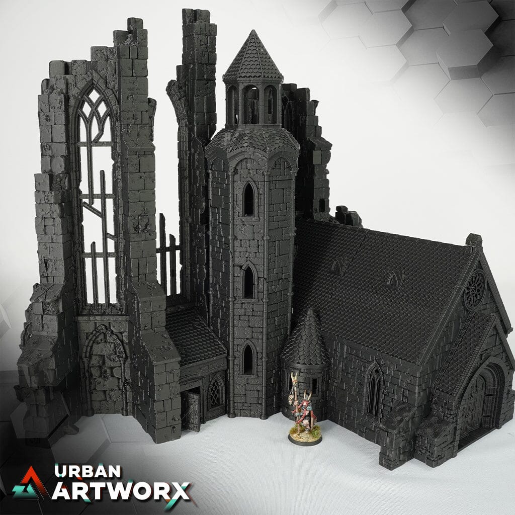 Tabletop Gelände - City of Tarok - Cathedrale Complete Set Black Scrolls Games Normal Roof