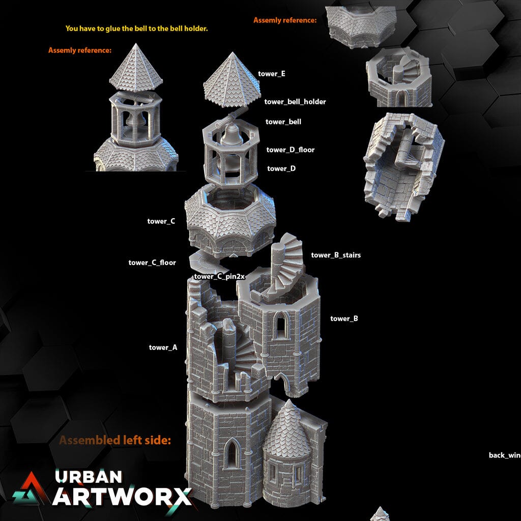 Tabletop Gelände - City of Tarok - Church Black Scrolls Games