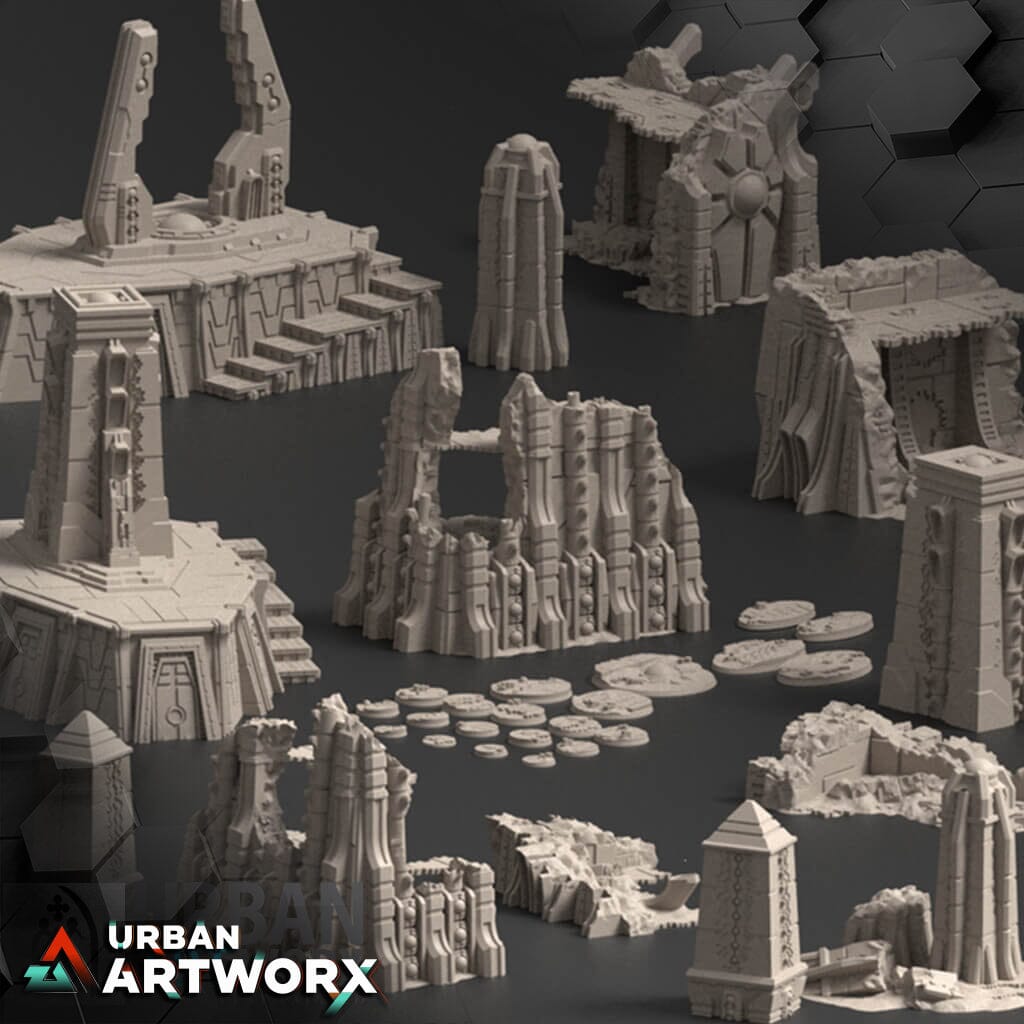 Tabletop Gelände - Sacrsumundus - Davonis Ancient Burial Site Sacrusmundus Complete Set