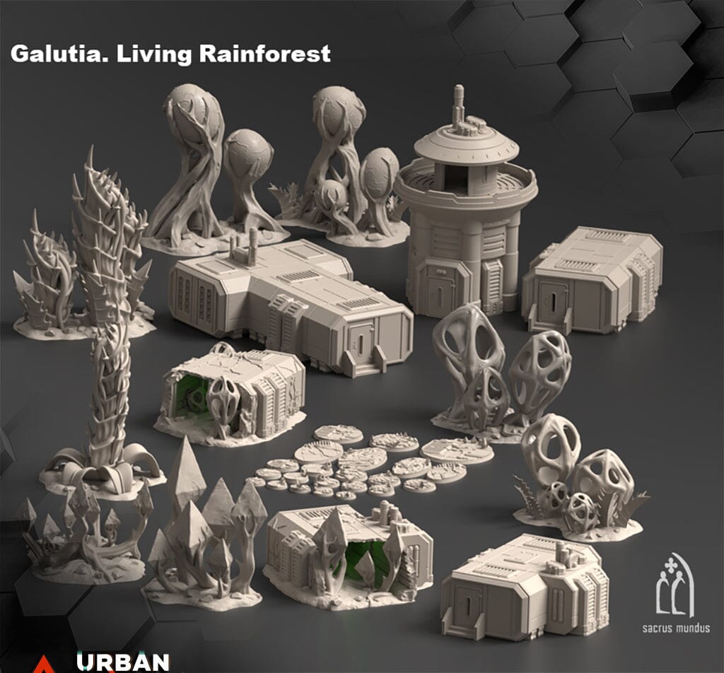 Tabletop Gelände - Sacrsumundus - Galutia Living Rainforest Sacrusmundus Complete Set