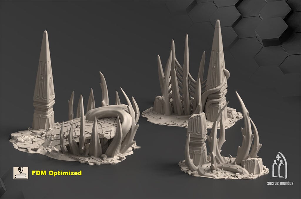 Tabletop Gelände - Sacrusmundus - Belkartam Corrupted Ancient World Sacrusmundus Pillar A