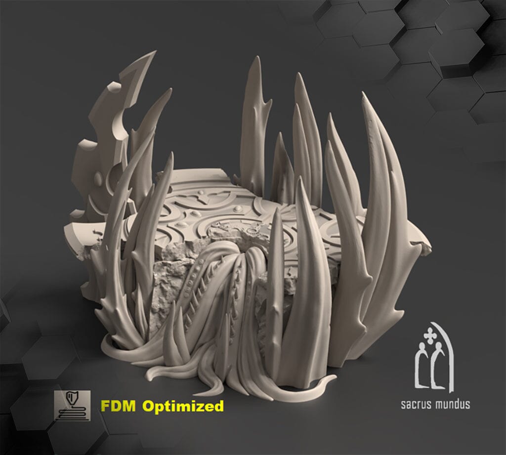 Tabletop Gelände - Sacrusmundus - Belkartam Corrupted Ancient World Sacrusmundus Platform