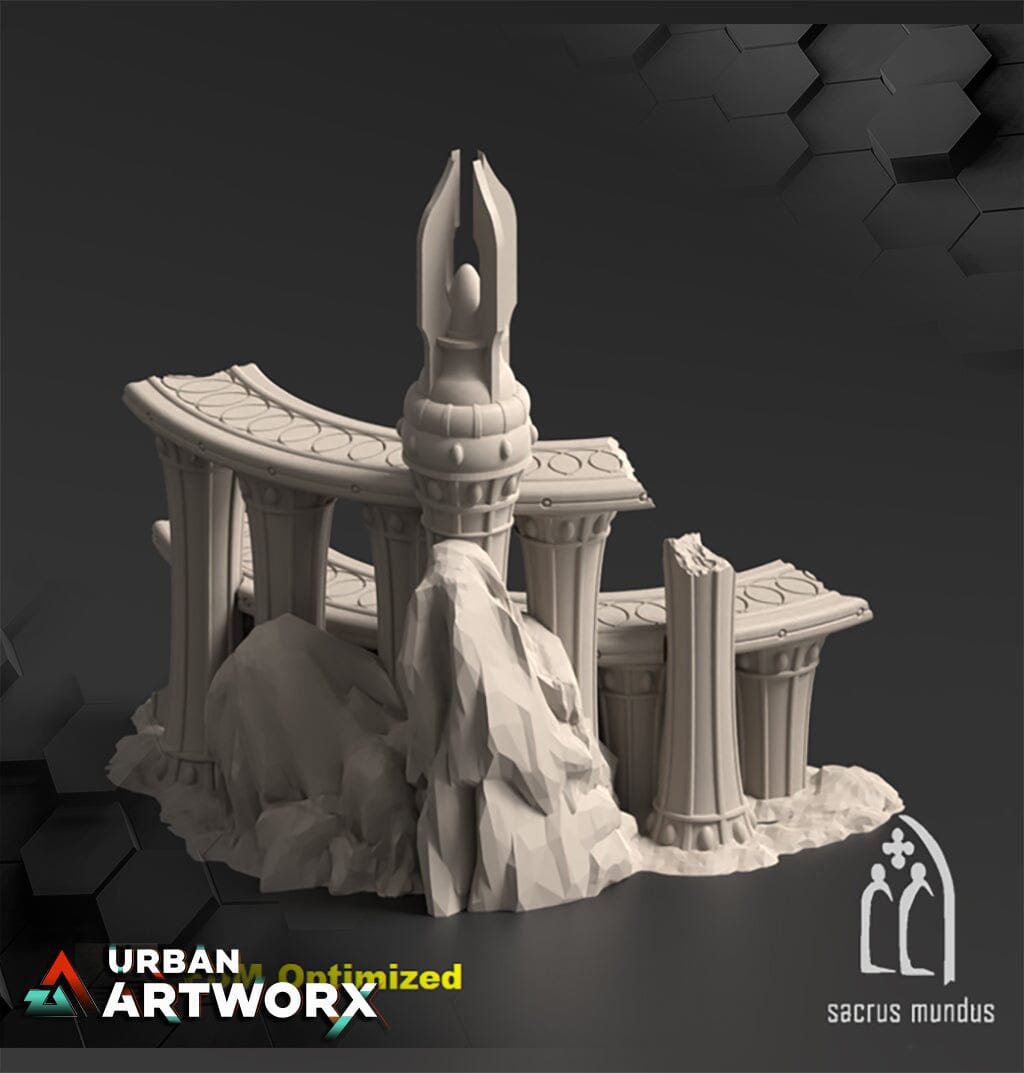 Tabletop Gelände - Sacrusmundus - Lyntrath Jungle Vestiges Sacrusmundus Corner Ruin A