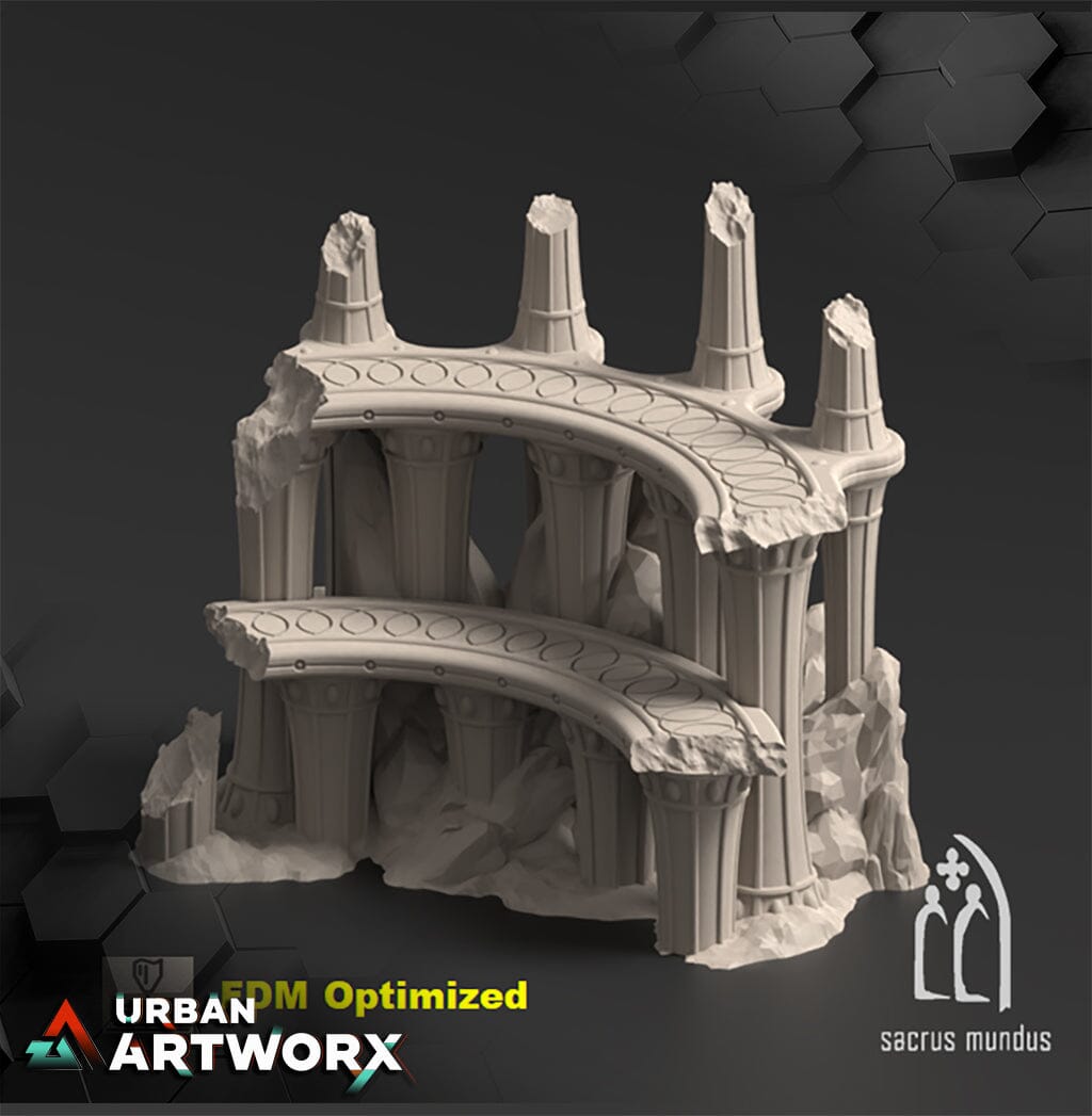 Tabletop Gelände - Sacrusmundus - Lyntrath Jungle Vestiges Sacrusmundus Corner Ruin B