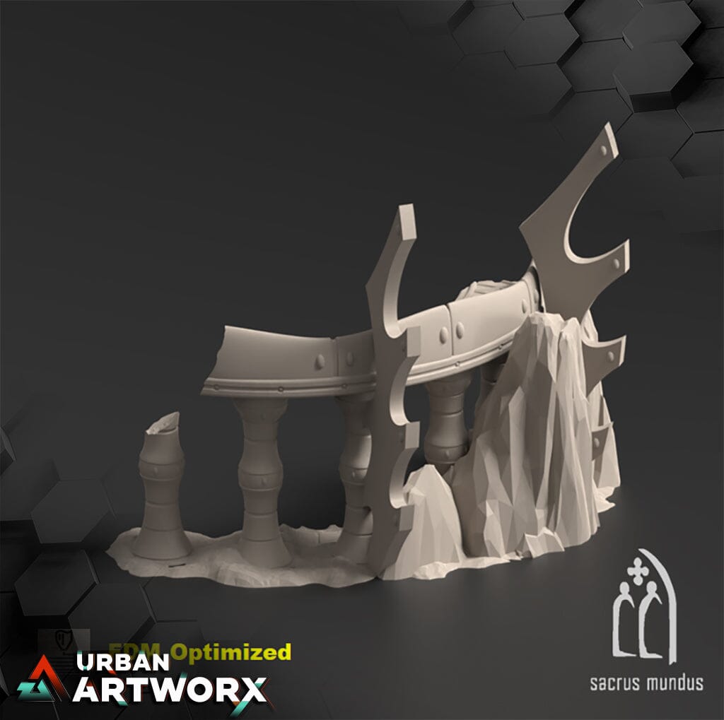 Tabletop Gelände - Sacrusmundus - Lyntrath Jungle Vestiges Sacrusmundus Corner Ruin D
