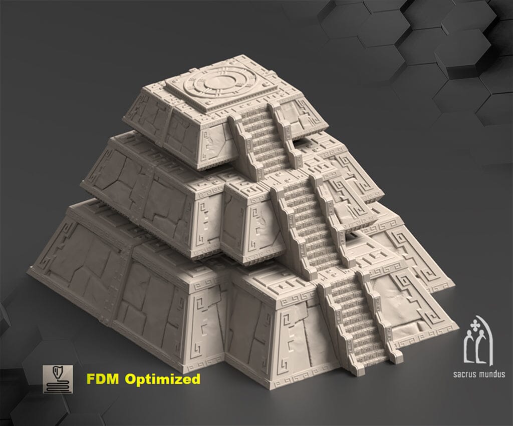 Tabletop Gelände - Sacrusmundus - Qorillaqta The Golden City Sacrusmundus Mastaba