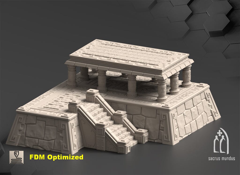 Tabletop Gelände - Sacrusmundus - Qorillaqta The Golden City Sacrusmundus Platform PIllars