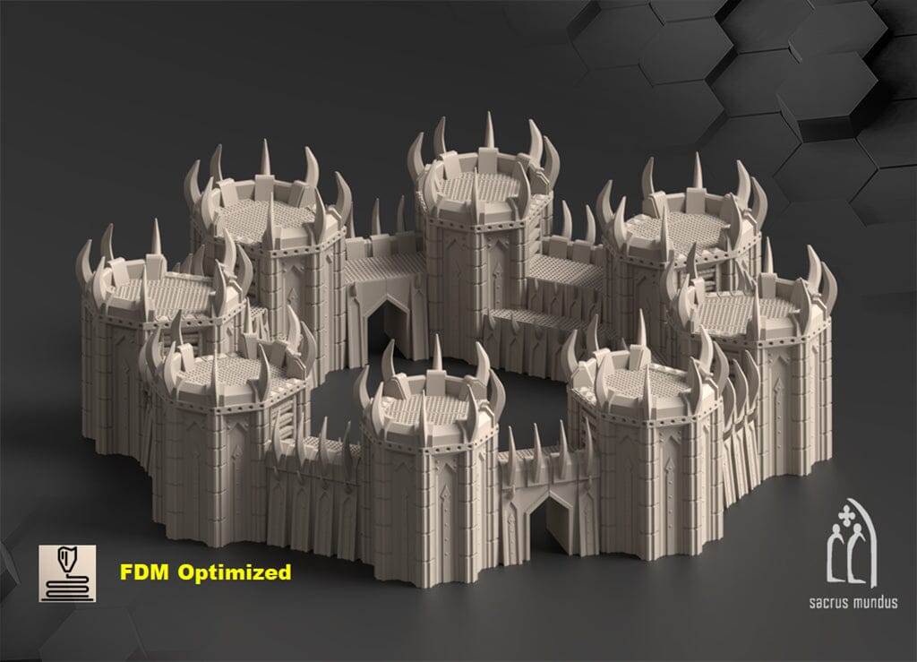 Tabletop Gelände - Sacrusmundus - Sanguis Crimson Anomaly Sacrusmundus Pit Fortress