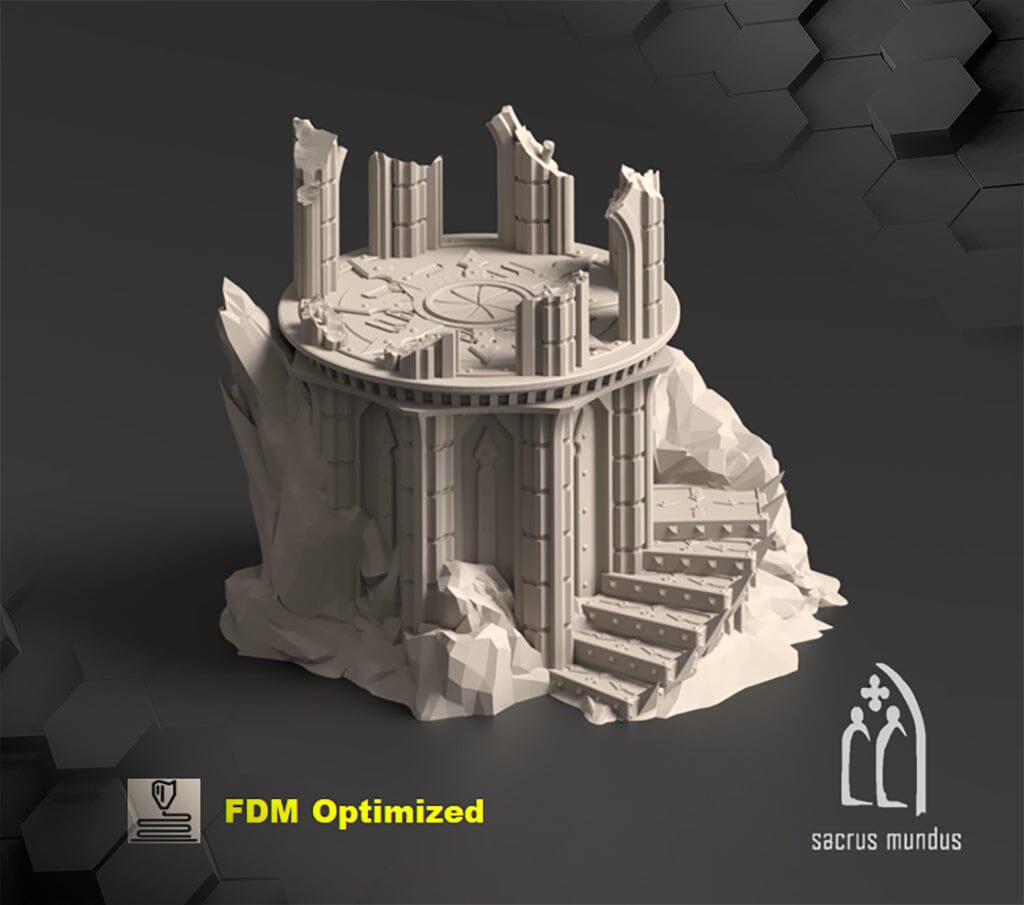 Tabletop Gelände - Sacrusmundus - Sanguis Crimson Anomaly Sacrusmundus Tower