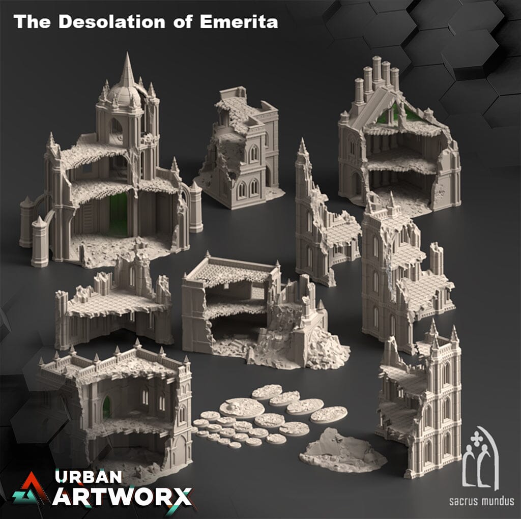 Tabletop Gelände - Sacrusmundus - The Desolation of Emerita Sacrusmundus Complete Set