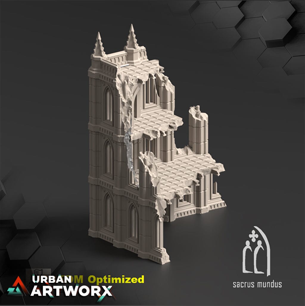 Tabletop Gelände - Sacrusmundus - The Desolation of Emerita Sacrusmundus Corner Ruin A