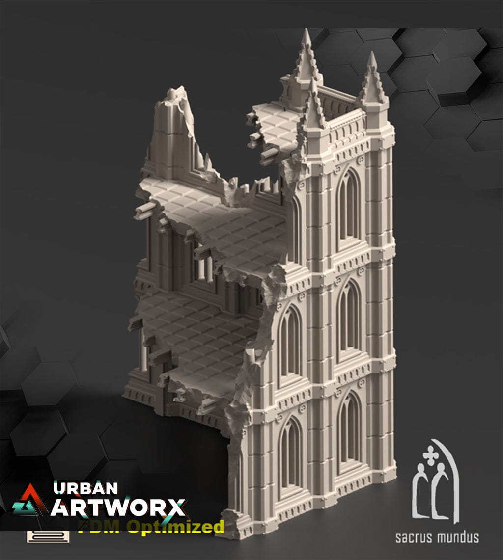 Tabletop Gelände - Sacrusmundus - The Desolation of Emerita Sacrusmundus Corner Ruin C