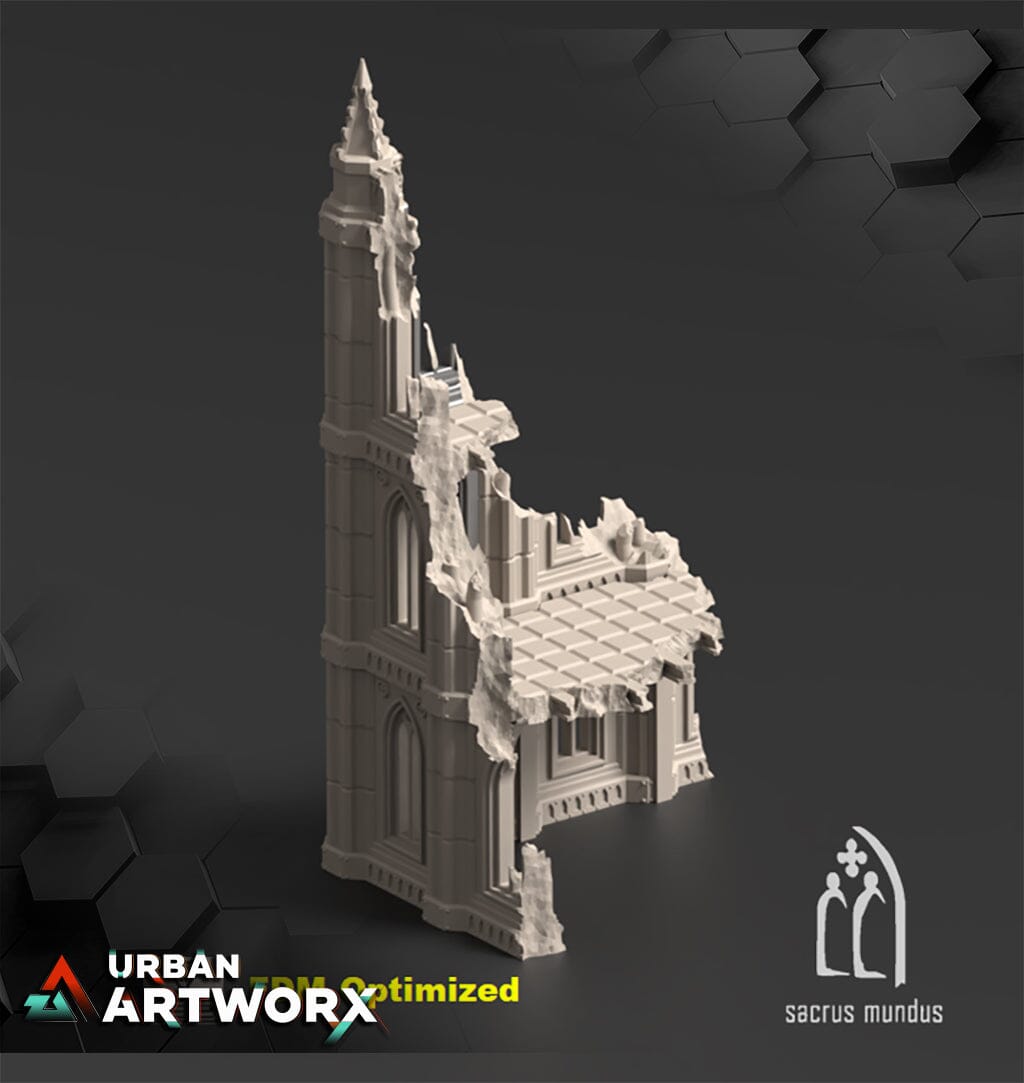 Tabletop Gelände - Sacrusmundus - The Desolation of Emerita Sacrusmundus Corner Ruin D
