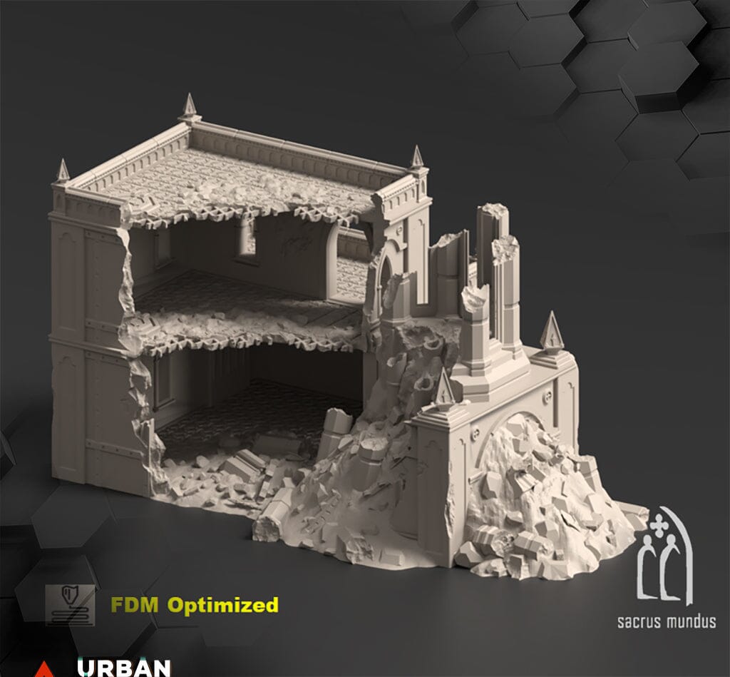 Tabletop Gelände - Sacrusmundus - The Desolation of Emerita Sacrusmundus Terraced A