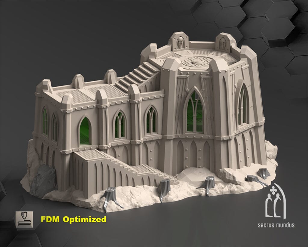 Tabletop Gelände - Sacrusmundus - Thesalon Savage World Fortress Sacrusmundus Fort