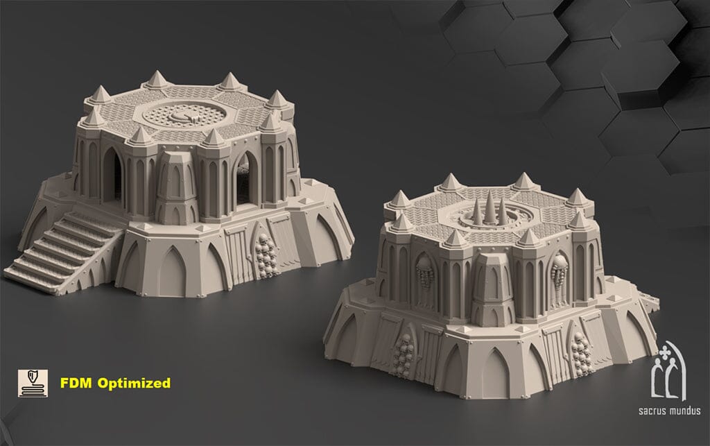 Tabletop Gelände - Sacrusmundus - Thesalon Savage World Fortress Sacrusmundus Silo A