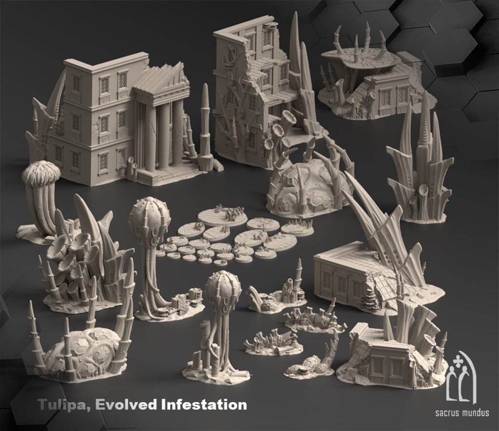 Tabletop Gelände - Sacrusmundus - Tulipa Evolved Infestation Sacrusmundus Complete Set