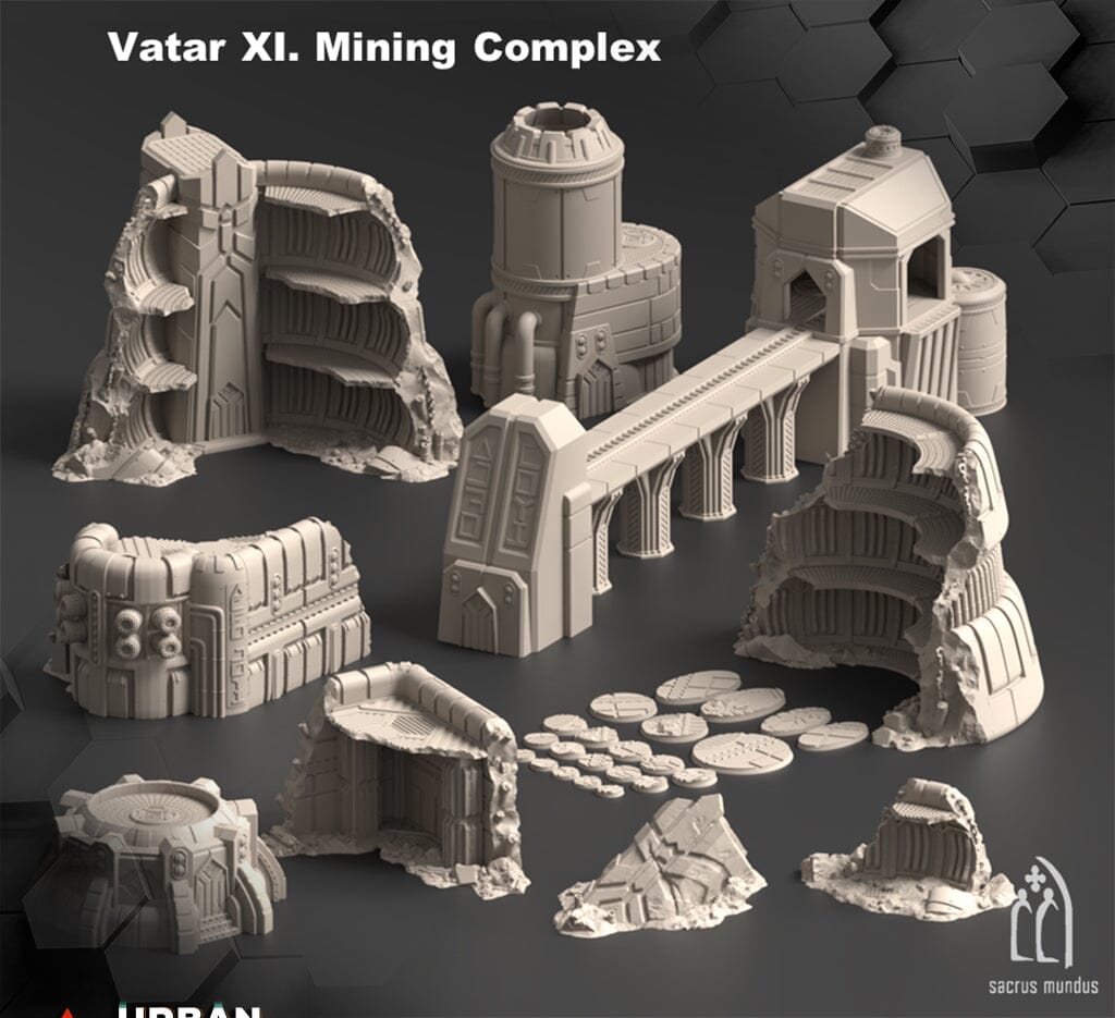 Tabletop Gelände - Sacrusmundus - Vatar XI Mining Complex Sacrusmundus Complete Set