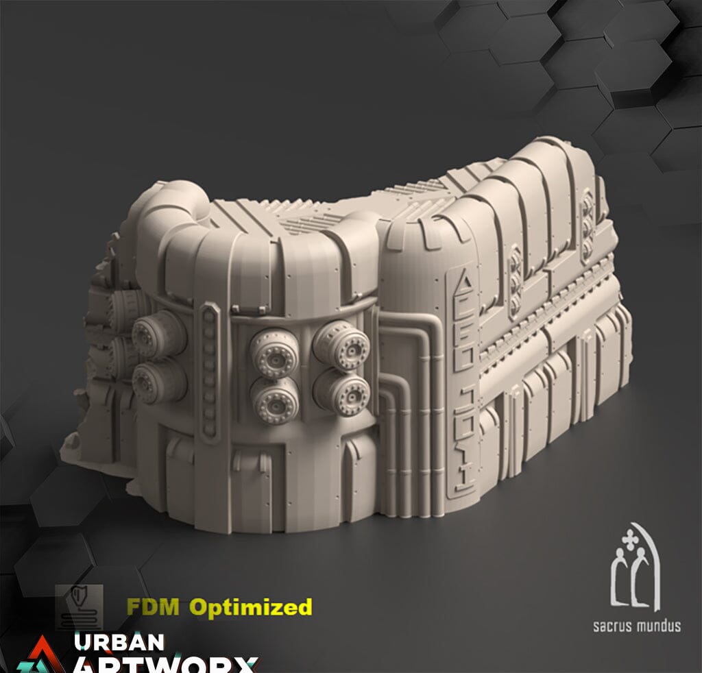 Tabletop Gelände - Sacrusmundus - Vatar XI Mining Complex Sacrusmundus Corner Ruin B