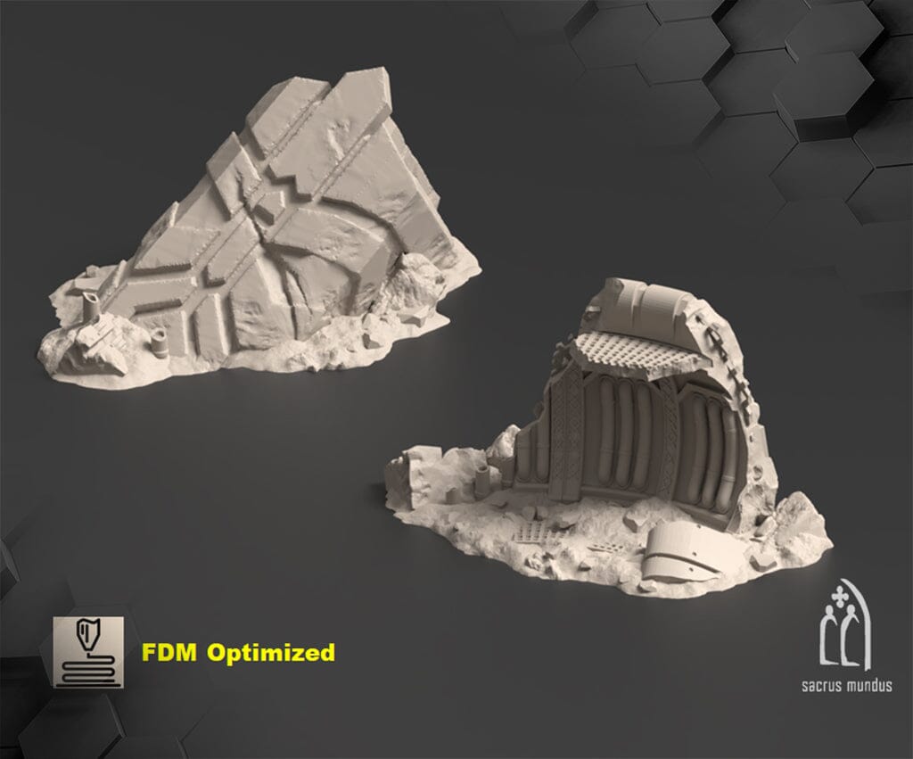 Tabletop Gelände - Sacrusmundus - Vatar XI Mining Complex Sacrusmundus Ruin A