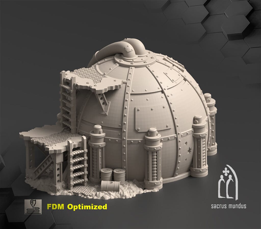 Tabletop Gelände - Sacrusmundus - Warpzel-1A. Orc Space Program Sacrusmundus Fuel Tank