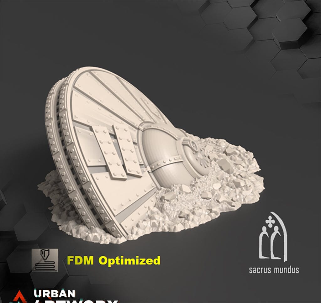 Tabletop Gelände - Sacrusmundus - Warpzel-1A. Orc Space Program Sacrusmundus Ufo Crash
