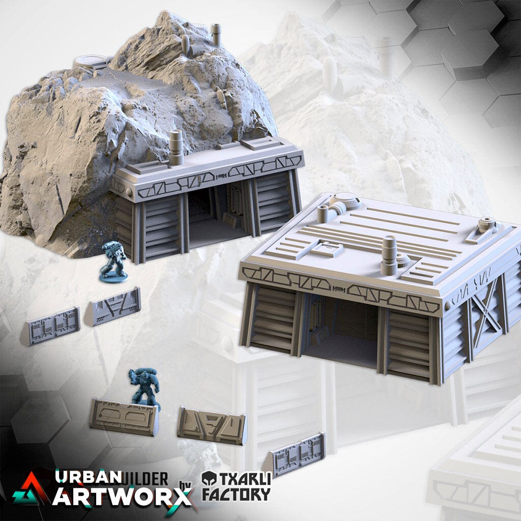 Tabletop Gelände - Txarli Factory - Bunker Txarli Factory Complete Set