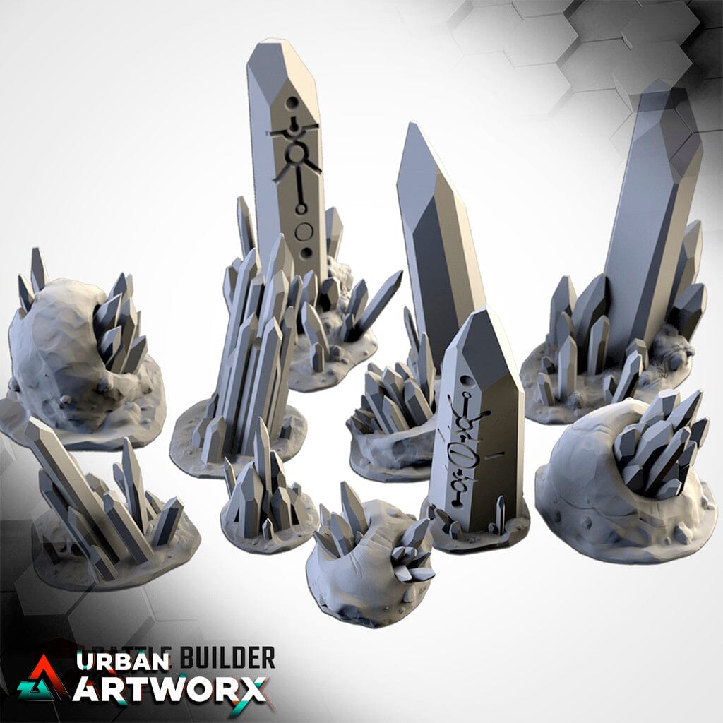 Tabletop Gelände - Txarli Factory - Crystal Terrain Txarli Factory Crystal Terrain Complete Set a