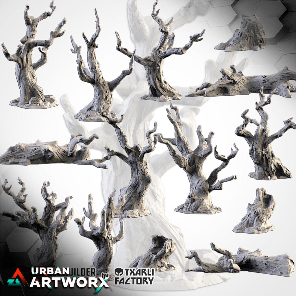 Tabletop Gelände - Txarli Factory - Dead Trees Txarli Factory Complete Set