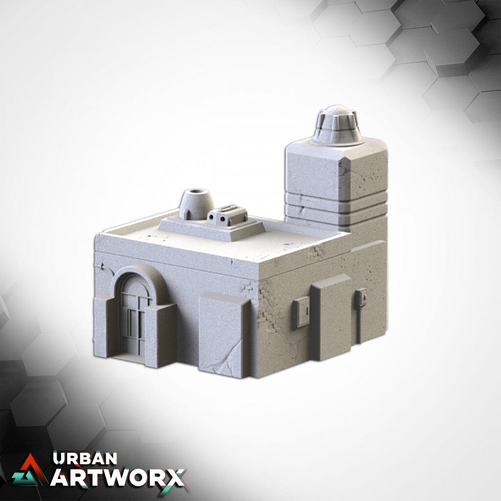 Tabletop Gelände - Txarli Factory - Desert Buildings 1 Txarli Factory Building 1
