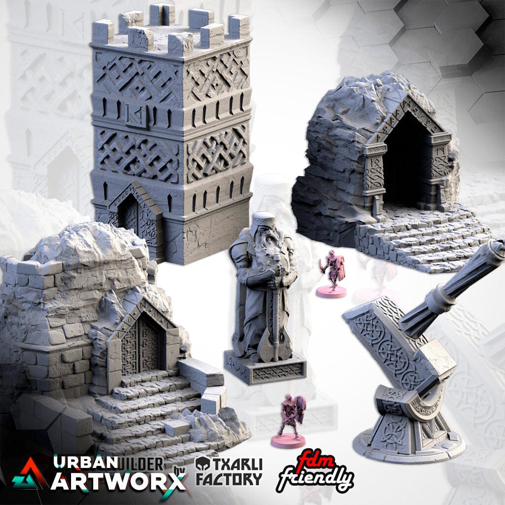 Tabletop Gelände - Txarli Factory - Dwarven Constructions Txarli Factory Complete Set 