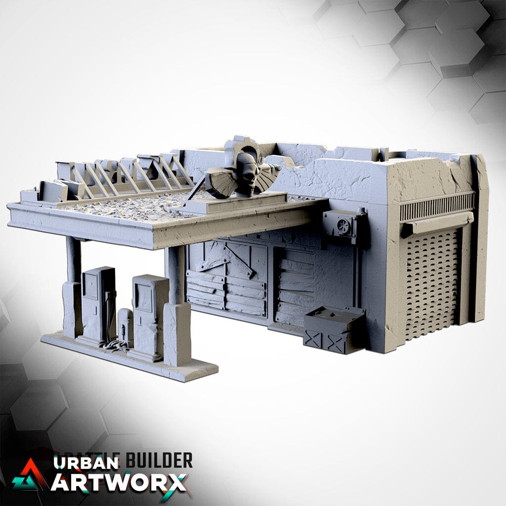 Tabletop Gelände - Txarli Factory - Gas Station Txarli Factory