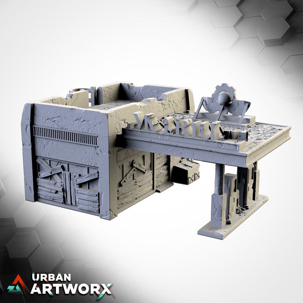 Tabletop Gelände - Txarli Factory - Gas Station Txarli Factory