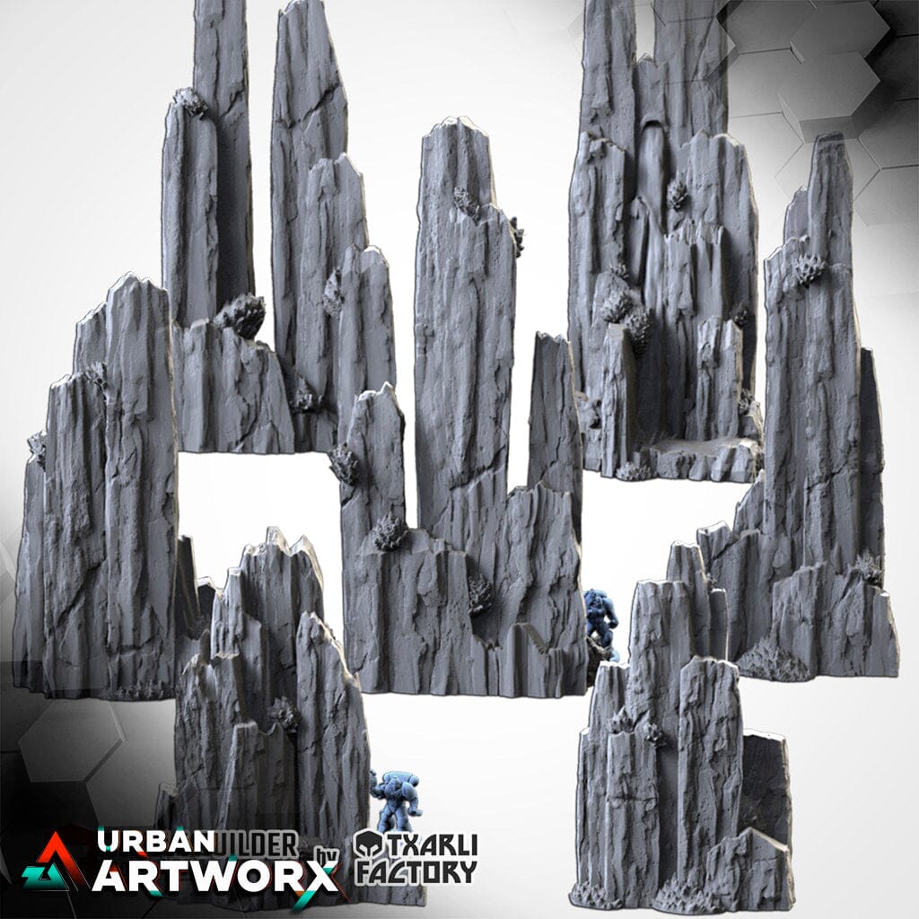 Tabletop Gelände - Txarli Factory - High Mountains Txarli Factory Complete Set