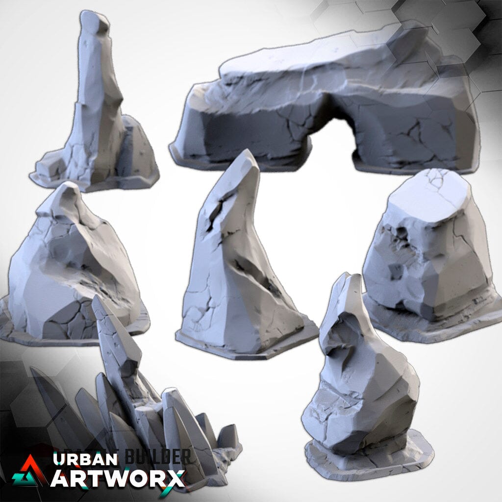 Tabletop Gelände - Txarli Factory - Ice Bergs Txarli Factory Complete Set