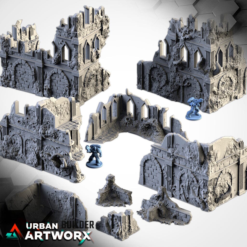 Tabletop Gelände - Txarli Factory - Infected Ruins Txarli Factory Complete Set