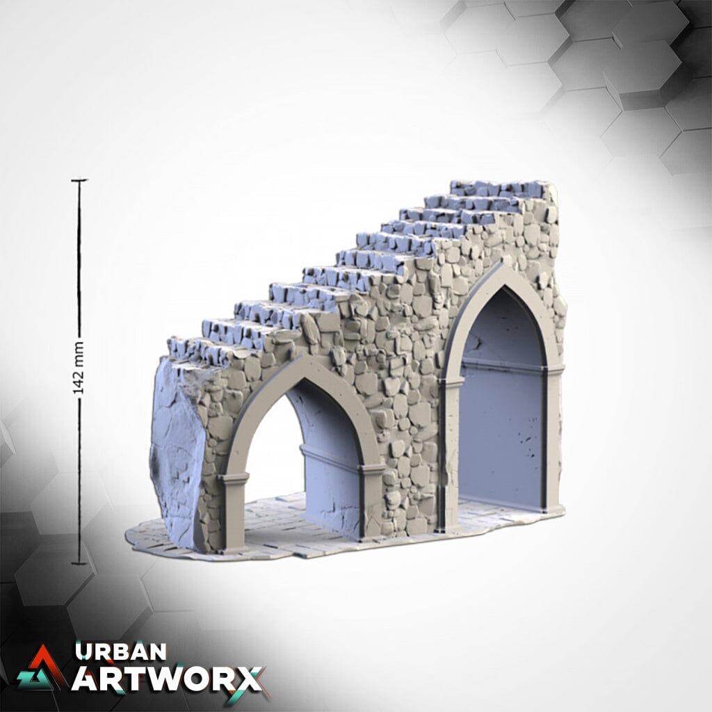 Tabletop Gelände - Txarli Factory - Majestic Ruins Txarli Factory Bridge