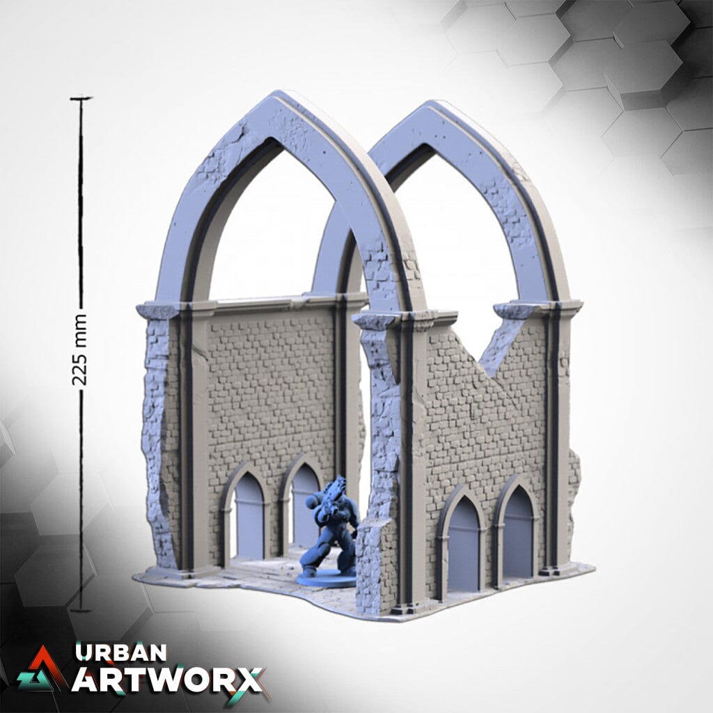 Tabletop Gelände - Txarli Factory - Majestic Ruins Txarli Factory Ruins 1