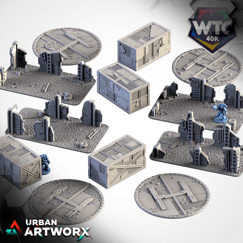 Tabletop Gelände - Txarli Factory - Post Apocalyptic Ruins WTC Txarli Factory