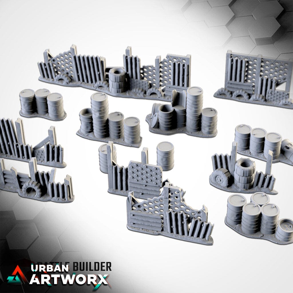 Tabletop Gelände - Txarli Factory - Postapocalyptic Barricades Txarli Factory