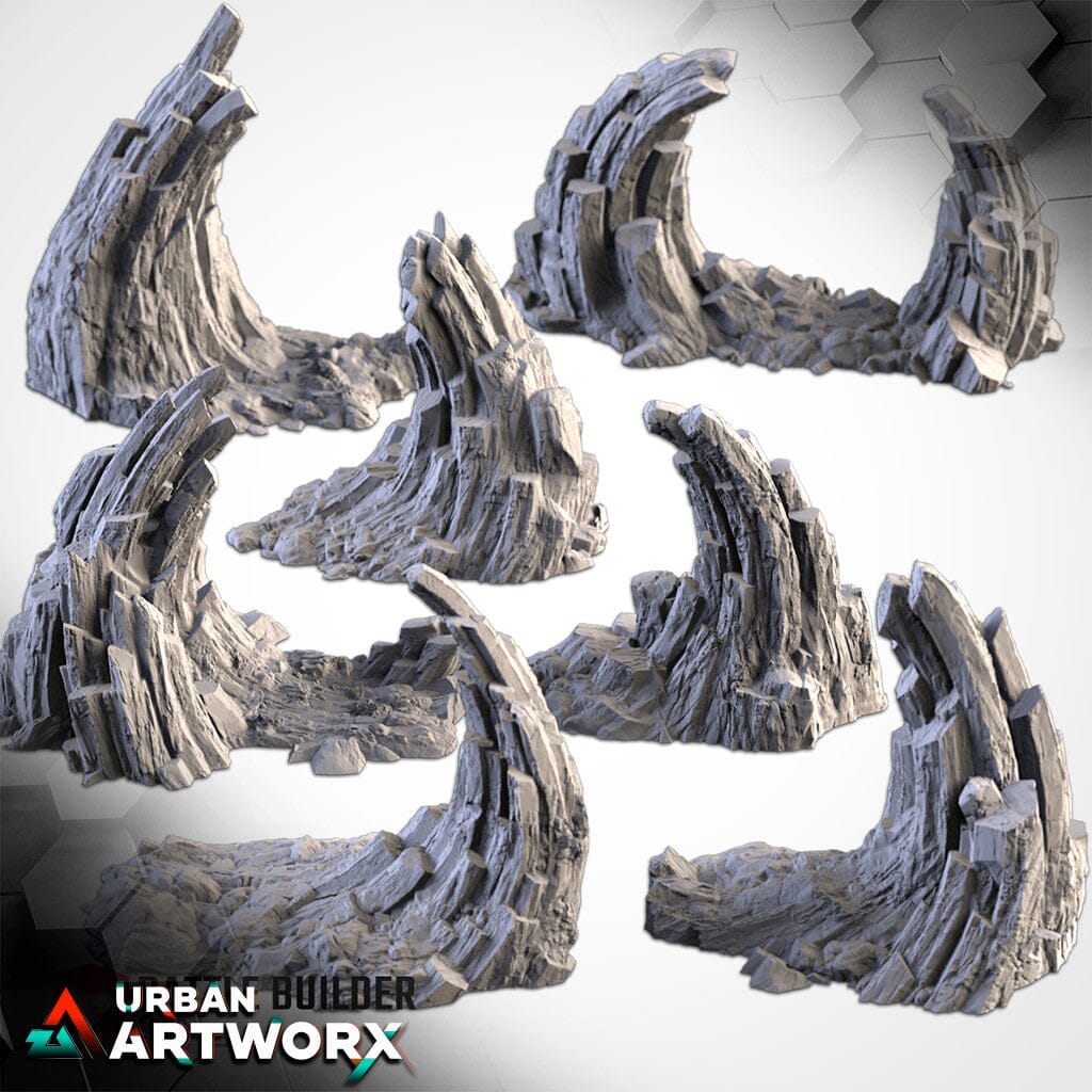 Tabletop Gelände - Txarli Factory - Rocky Planet Txarli Factory Complete Set