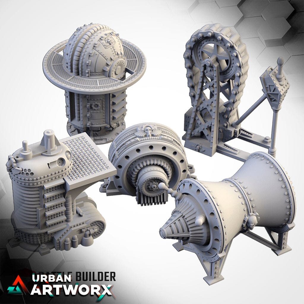 Tabletop Gelände - Txarli Factory - Sector Mechanical Txarli Factory Complete Set